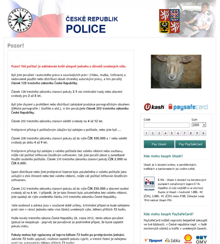 Jak odstranit virus Policie ČR, Win32/Ransom Jak odstranit virus Policie ČR, Win32/Ransom